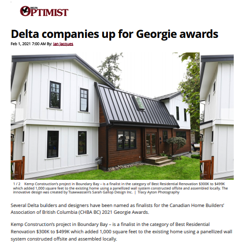 Delta Optimist - Delta Companies Up for Georgies!