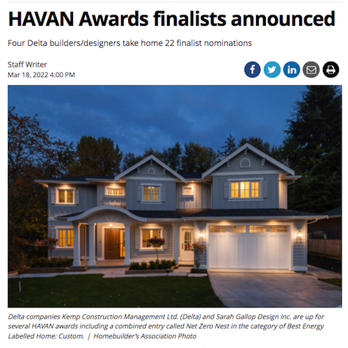 Delta Optimist - HAVAN Awards Finalists Announced!