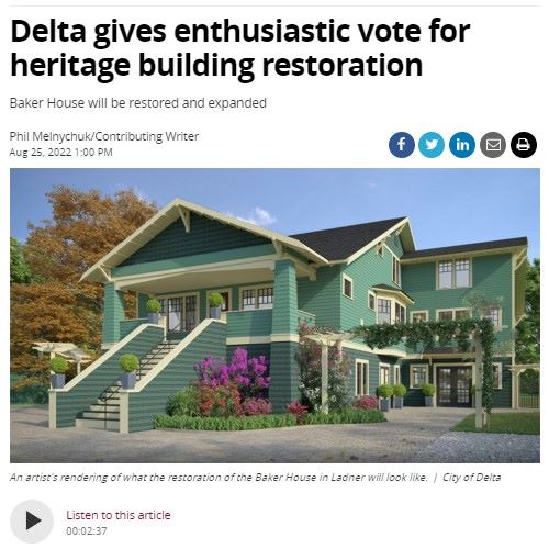 Delta Optimist - Baker House Restoration